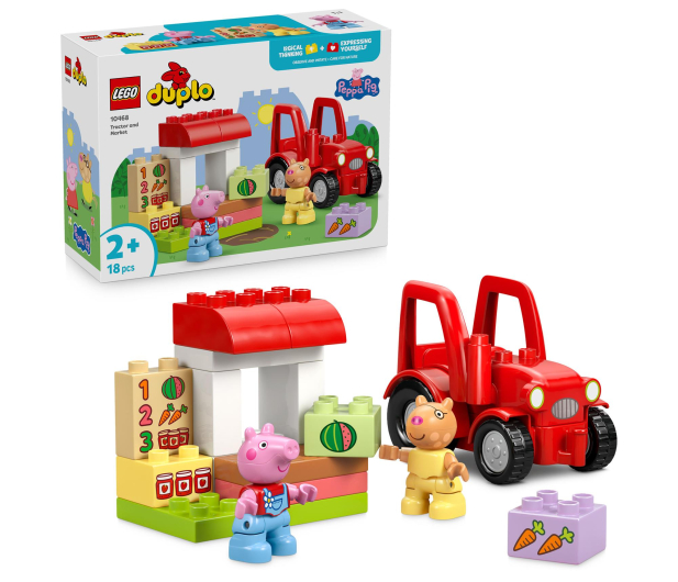 LEGO DUPLO 10468 Peppa Ciągnik i rynek - 1489541 - zdjęcie 2